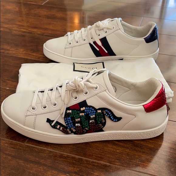 gucci crystal sneaker